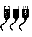 picto de câbles USB